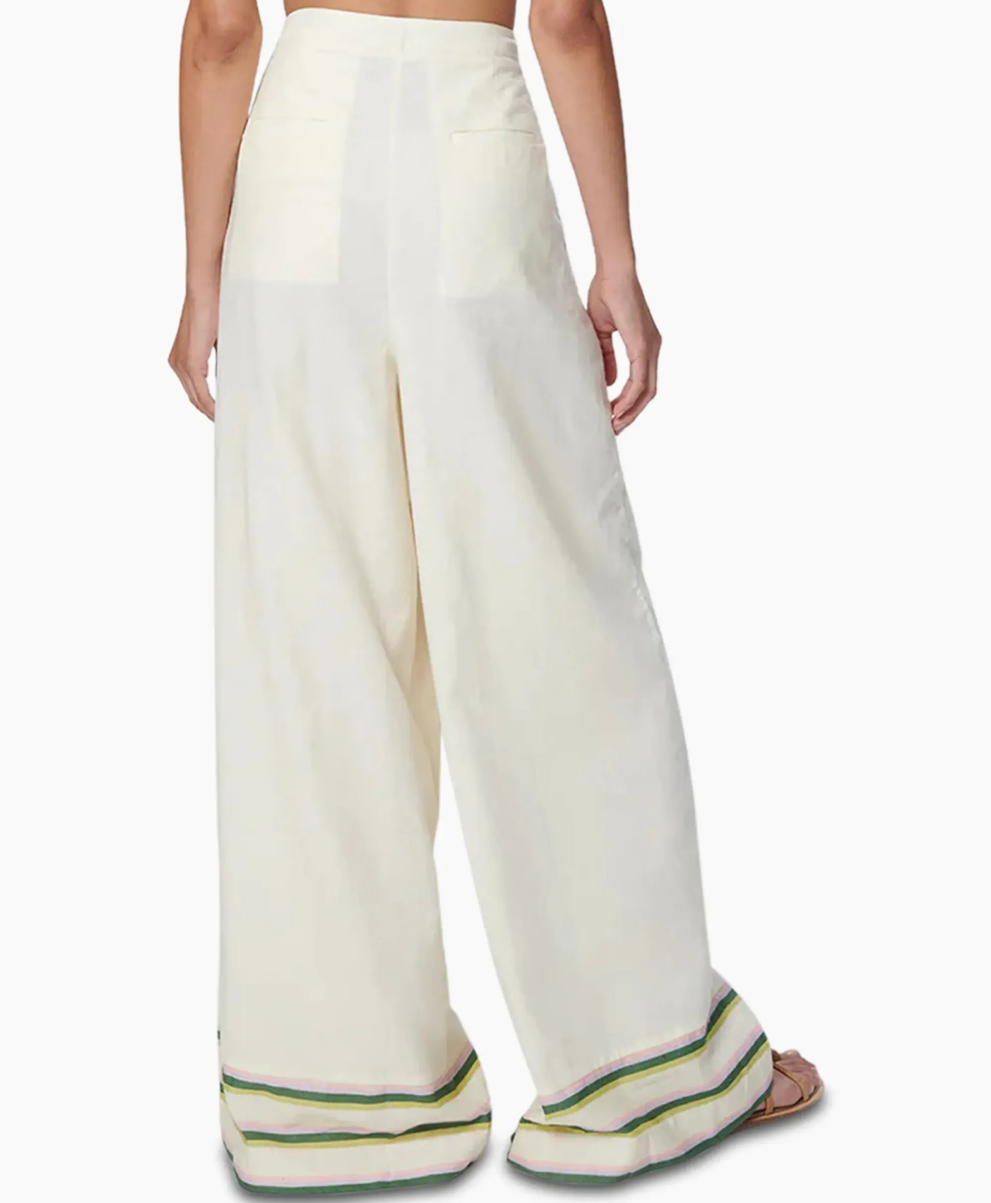 Broeken^Chufy Pantalon Okra Ecru