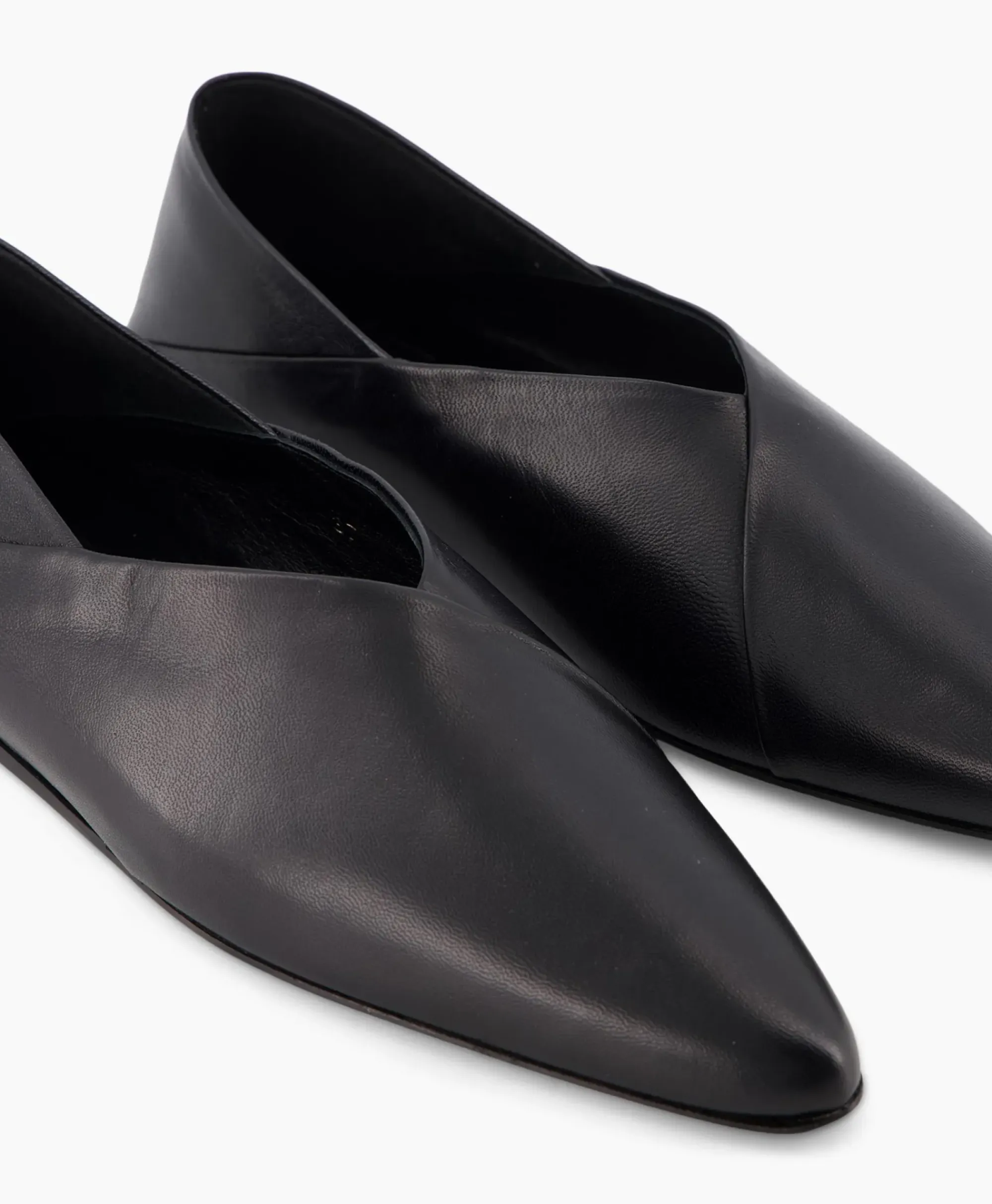 Instappers^Closed Ballerina Zwart