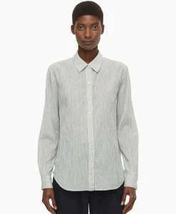 Blouses^Closed Blouse Long Sleeve Ecru