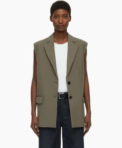 Gilets^Closed Gilet Sleeveless Taupe