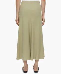 Rokken^Closed Midi Rok A Shape Skirt Groen
