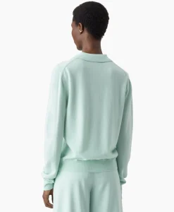 Truien^Closed Pullover Polo Longsleeve Groen