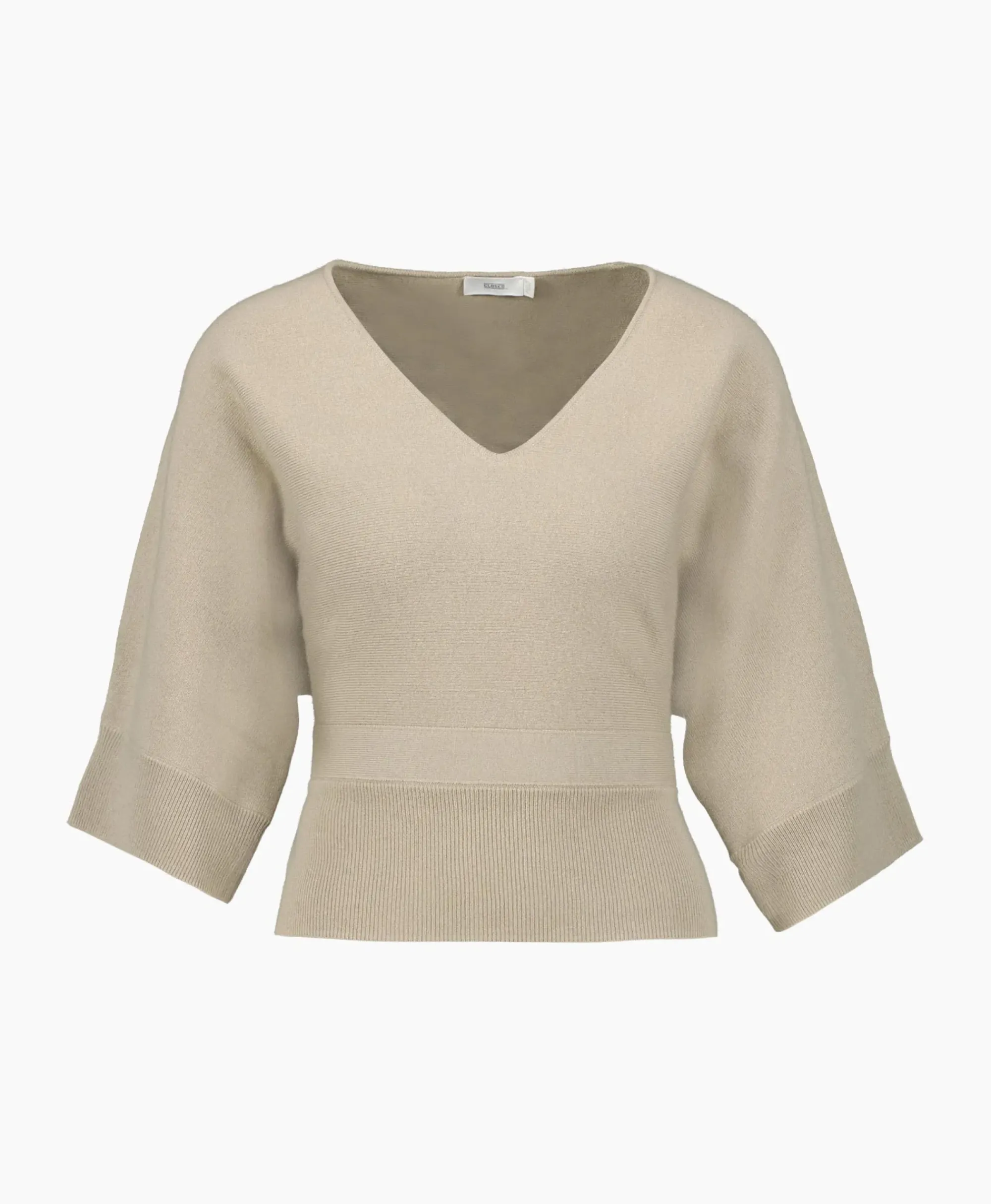 Truien^Closed Pullover Short Sleeve Wrap Grijs
