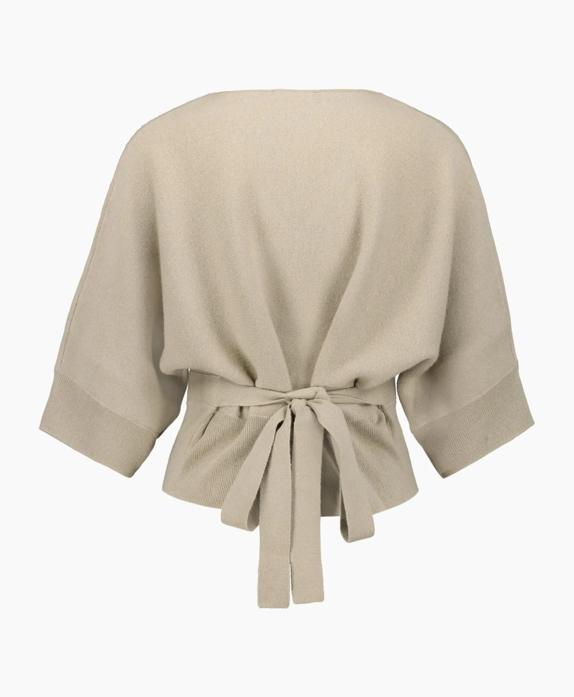 Truien^Closed Pullover Short Sleeve Wrap Grijs
