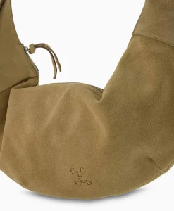 Tassen^Closed Schouder / Hand Tas Half Moon M Beige