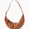 Tassen^Closed Schouder / Hand Tas Half Moon M Bruin