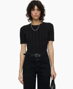 T-Shirts & Tops^Closed Top Crew Neck Short Sleeve Zwart