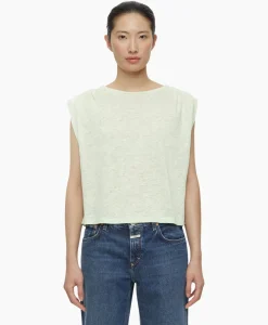 T-Shirts & Tops^Closed Top Pleated Sleeveless Licht Groen
