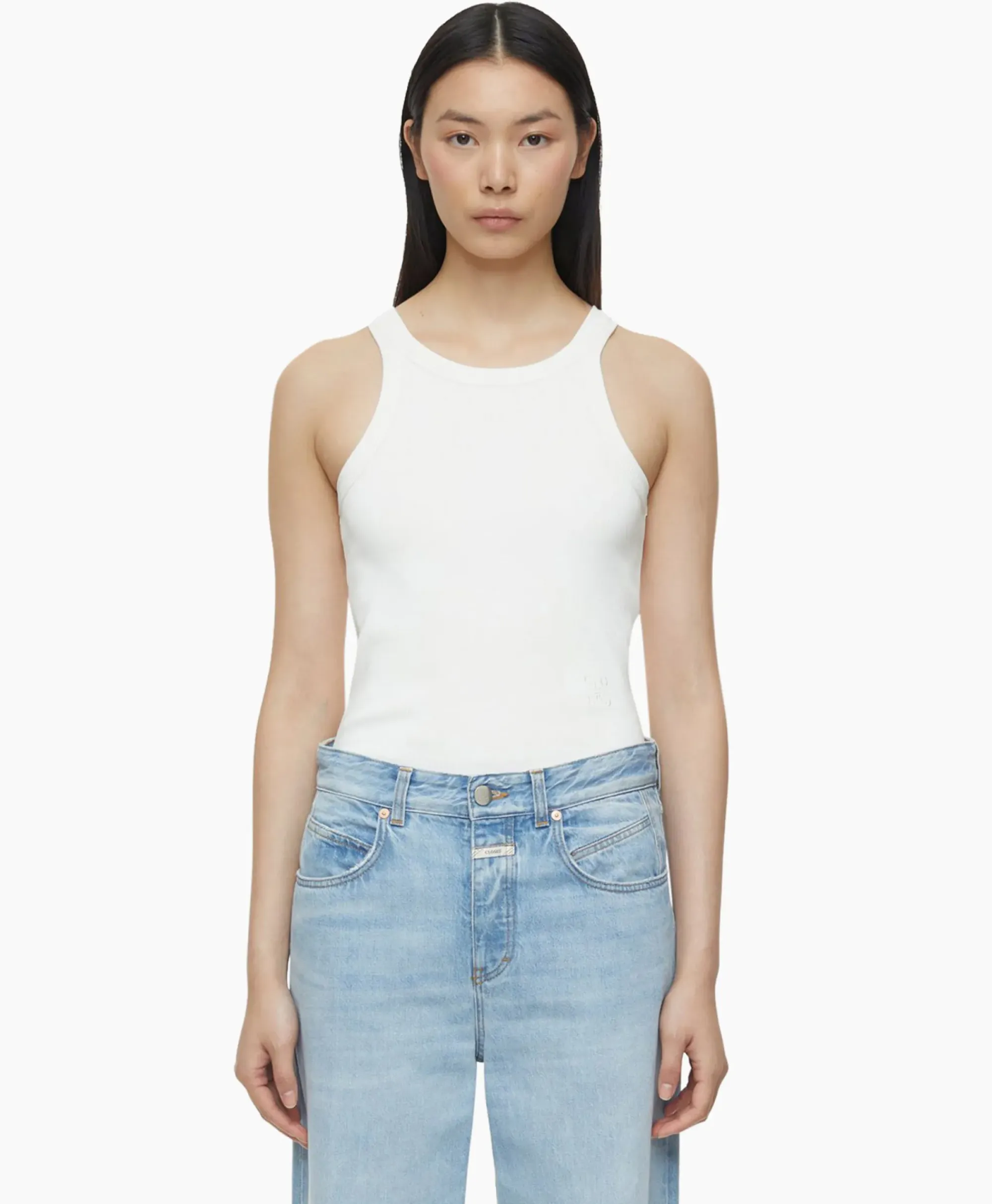 T-Shirts & Tops^Closed Top Racer Ecru