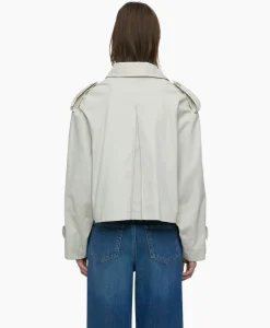 Jassen^Closed Trenchcoat Cropped Ecru