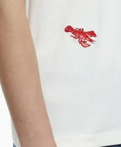 T-Shirts & Tops^Closed T-Shirt Korte Mouw Printed Ecru