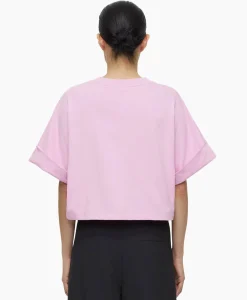 T-Shirts & Tops^Closed T-Shirt Korte Mouw Turn Up Roze