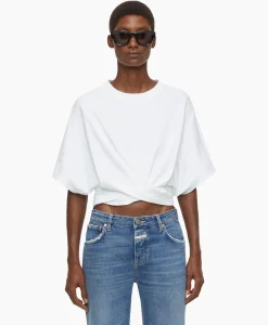 T-Shirts & Tops^Closed T-Shirt Korte Mouw Wrap Wit