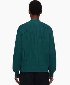 Vesten^Closed Vest Wrap Long Sleeves Groen