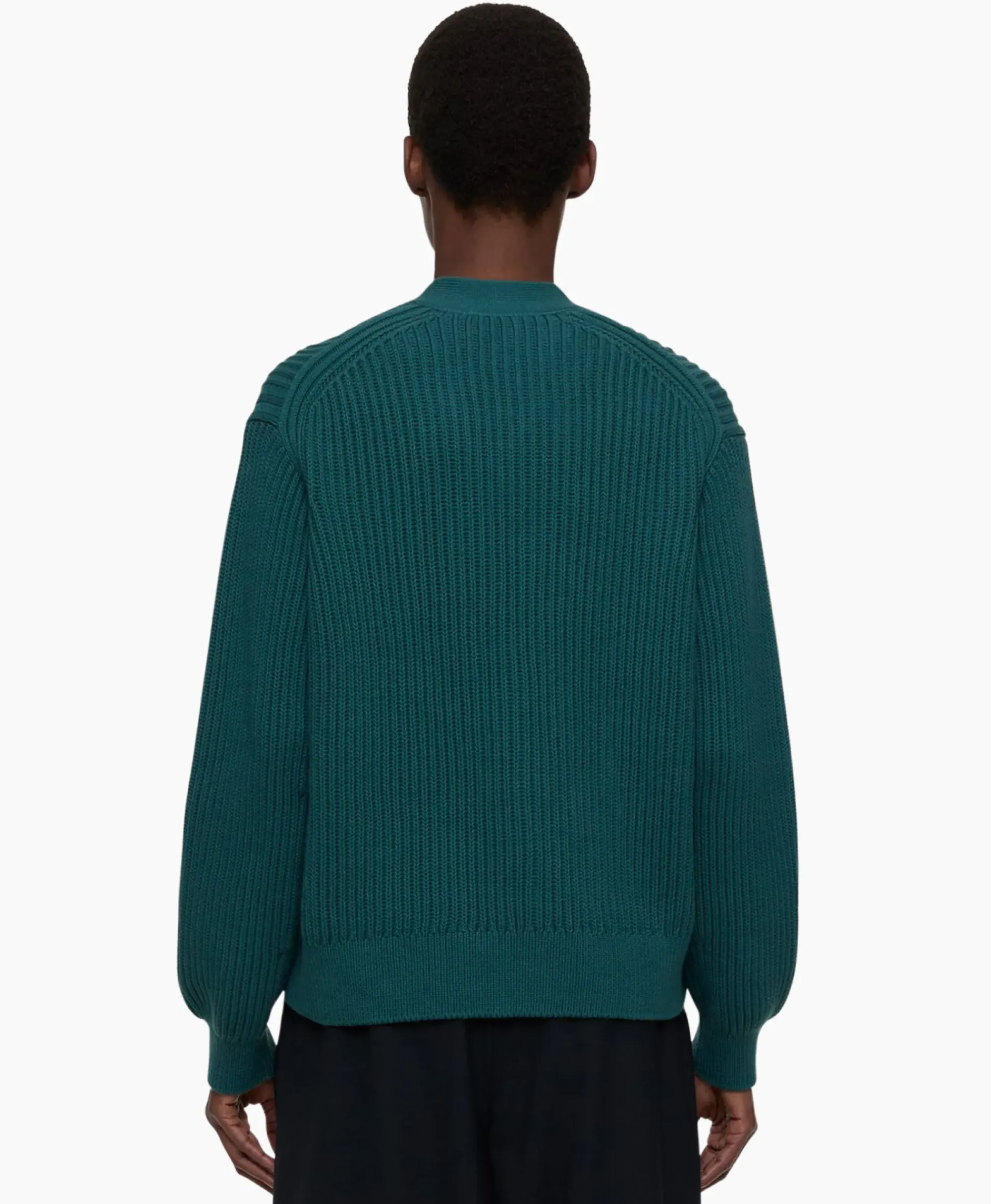 Vesten^Closed Vest Wrap Long Sleeves Groen
