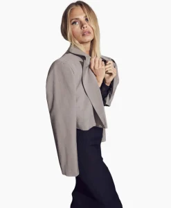 Blazers^Co'couture Co'Couture Blazer Vidacc Crop Midden Bruin