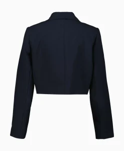 Blazers^Co'couture Co'Couture Blazer Vola Crop Donker Blauw