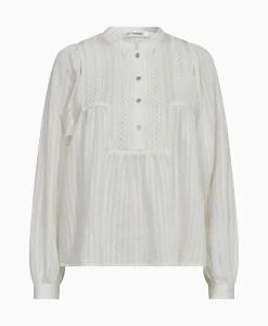 Blouses^Co'couture Co'Couture Blouse Selma Placket Wit