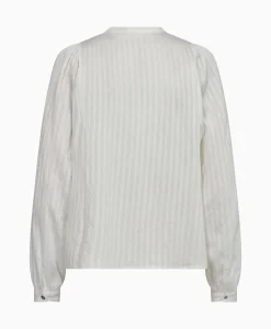 Blouses^Co'couture Co'Couture Blouse Selma Placket Wit