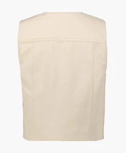 Gilets^Co'couture Co'Couture Gilet Aries Denim Vest Off White