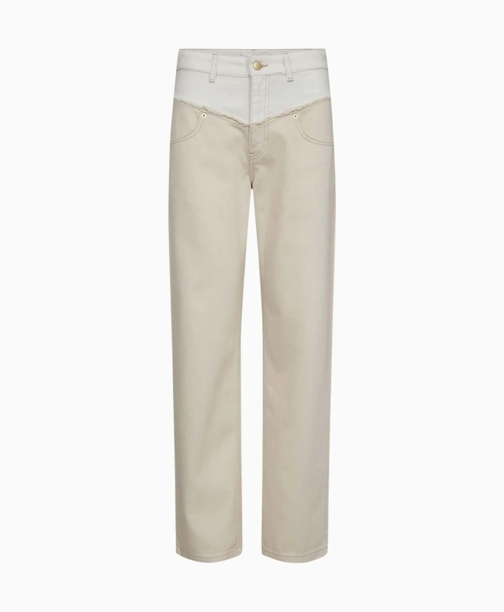 Broeken^Co'couture Co'Couture Jeans Flash Long Blockoff White