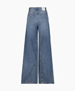 Broeken^Co'couture Co'Couture Jeans Vika Long Wide Seam Licht Blauw