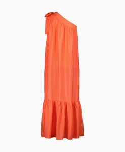 Jurken^Co'couture Co'Couture Maxi Jurk Callum Assymetrisch Peach