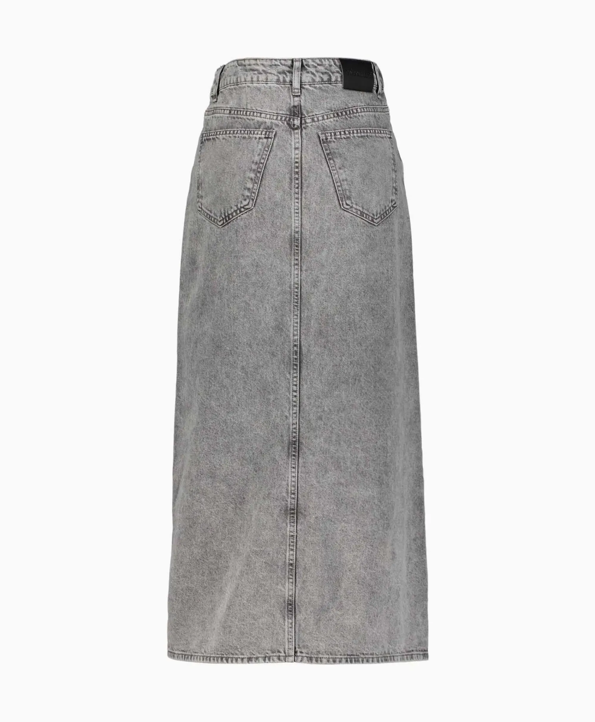 Rokken^Co'couture Co'Couture Midi Rok Vika Asym Slit Grijs