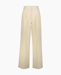 Broeken^Co'couture Co'Couture Pantalon Vola Long Pleat Beige