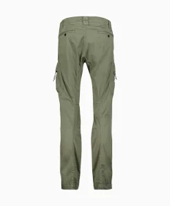 Broeken^Cp Company Cargobroek Stetch Sateen Ergonomic Groen