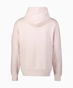 Truien^Cp Company Hoodie Cotton Diagonal Fleece Lens Rose