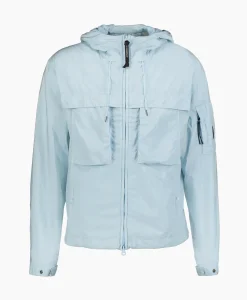 Jassen^Cp Company Jack Chrome R Hooded Licht Blauw
