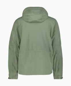 Jassen^Cp Company Jack Flatt Nylon Reversible Hooded Groen