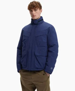 Jassen^Cp Company Jack Micro-M (R) Down Field Blauw