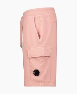 Broeken^Cp Company Korte Broek Short Fleece Cargo Rose