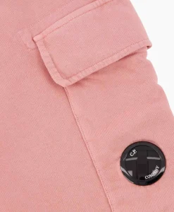 Broeken^Cp Company Korte Broek Short Fleece Cargo Rose