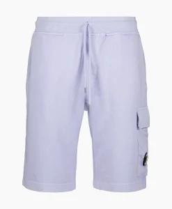 Broeken^Cp Company Korte Broek Short Fleece Cargo Lila