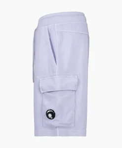 Broeken^Cp Company Korte Broek Short Fleece Cargo Lila