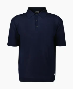 Polo's^Cp Company Polo Filo Di Scozia Knitted Donker Blauw