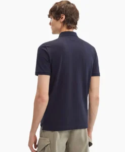 Polo's^Cp Company Polo Stretch Piquet Regular Donker Blauw