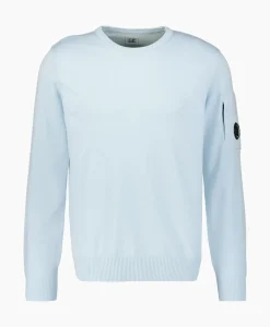 Truien^Cp Company Pullover Cotton Crepe Knit Licht Blauw