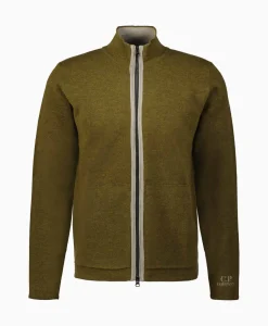 Truien^Cp Company Pullover Double Zipped Knit Groen