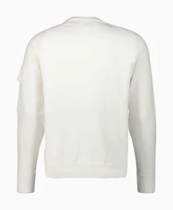 Truien^Cp Company Pullover Metropolis Cotton Stretch Wit