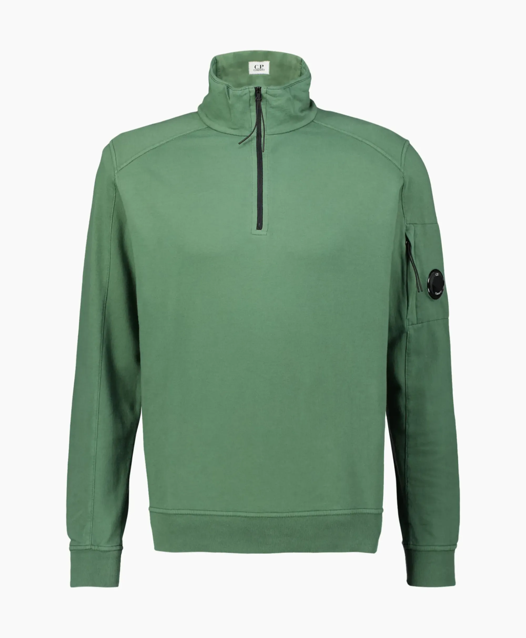 Truien^Cp Company Sweater Light Fleece Zipped Groen