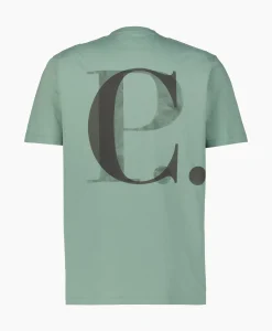 T-Shirts^Cp Company T-Shirt Jersey Graphic Licht Groen