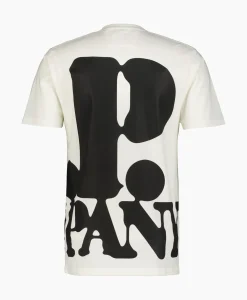 T-Shirts^Cp Company T-Shirt Korte Mouw Jersey Relaxed Logo Wit