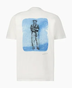 T-Shirts^Cp Company T-Shirt Korte Mouw Jersey Artisanal British Sailor Wit
