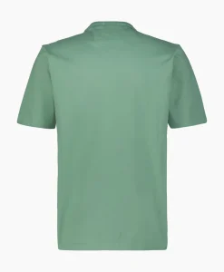 T-Shirts^Cp Company T-Shirt Mercerized Jersey Twisted Logo Licht Groen