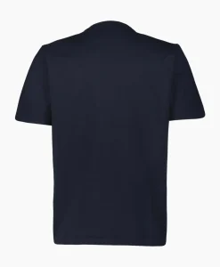 T-Shirts^Cp Company T-Shirt Mercerized Jersey Twisted Logo Donker Blauw