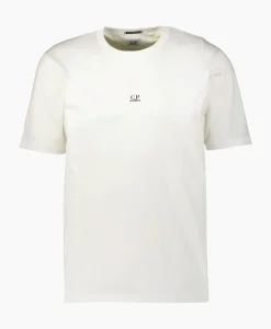 T-Shirts^Cp Company T-Shirt Mercerized Jersey Logo Wit